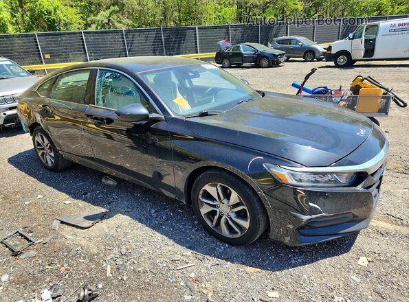 1HGCV1F12JA057222 2018 HONDA ACCORD Black Front right