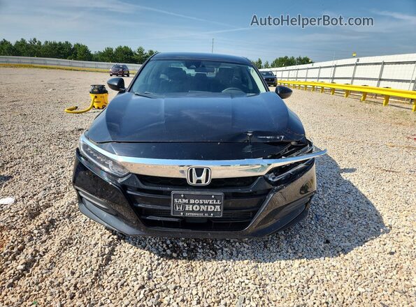 1HGCV1F12JA083867 2018 HONDA ACCORD Black Вид спереду