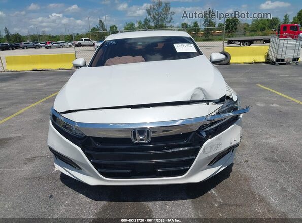 1HGCV1F12JA146594 2018 HONDA ACCORD White ხელსაწყოთა პანელის ხედი