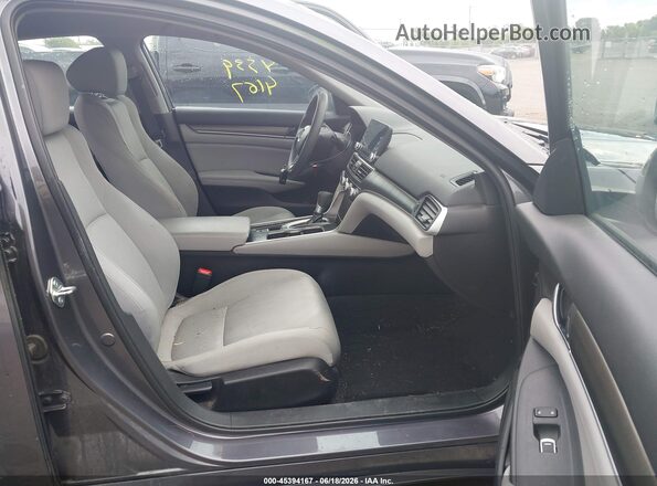 1HGCV1F12JA240314 2018 HONDA ACCORD Gray Vista interior delantera