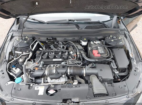 1HGCV1F12JA267626 2018 HONDA ACCORD Black Widok z tyłu