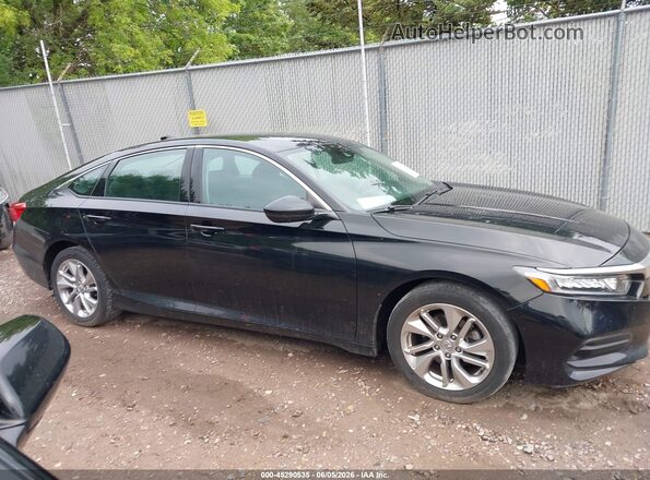 1HGCV1F12JA267626 2018 HONDA ACCORD Black Widok wnętrza z tyłu