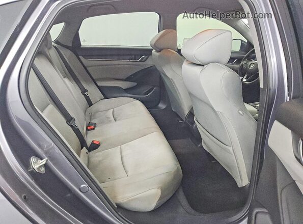 1HGCV1F12KA003212 2019 HONDA ACCORD Gray Rear seats view