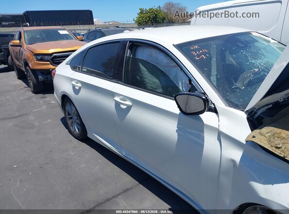 1HGCV1F12KA042964 2019 HONDA ACCORD White Widok zestawu wskaźników