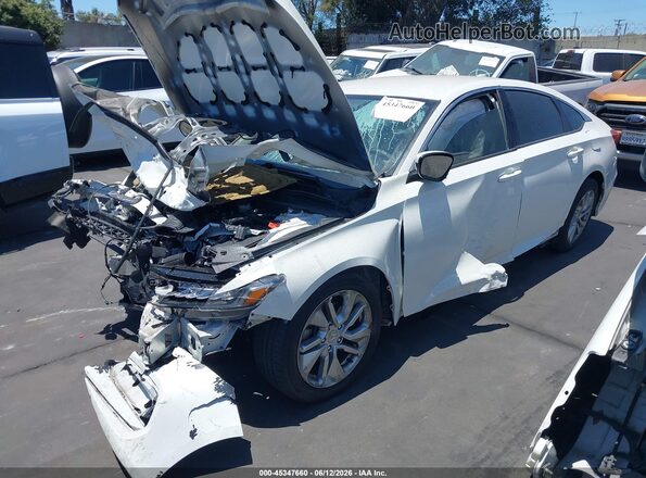 1HGCV1F12KA042964 2019 HONDA ACCORD White Przód lewy