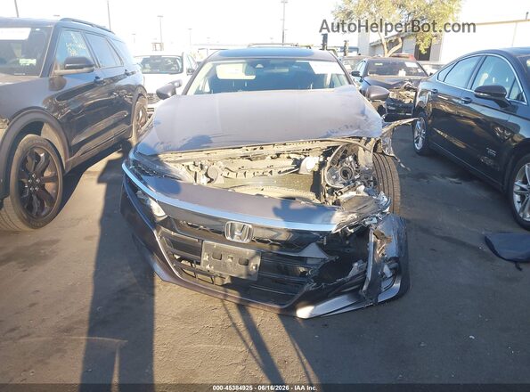 1HGCV1F12KA053799 2019 HONDA ACCORD Gray Instrument cluster view