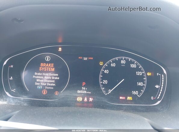 1HGCV1F12KA088763 2019 HONDA ACCORD Silver Widok tylnych siedzeń