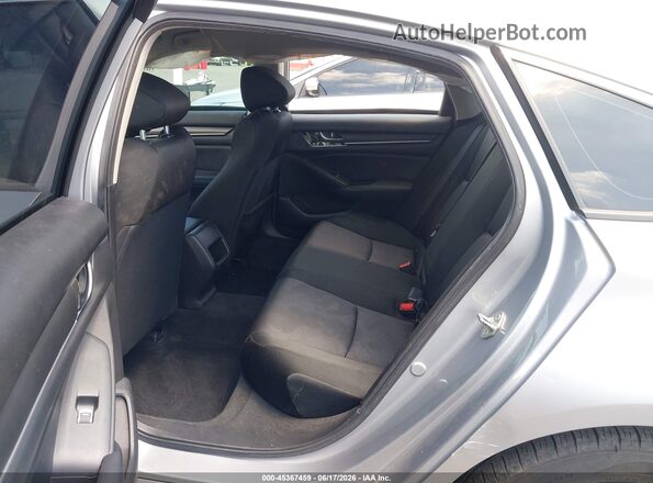1HGCV1F12KA088763 2019 HONDA ACCORD Silver Widok naklejki z numerem VIN