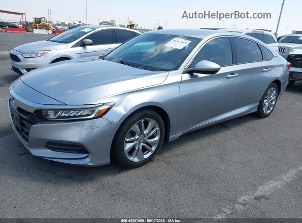 1HGCV1F12KA088763 2019 HONDA ACCORD Silver Przód lewy