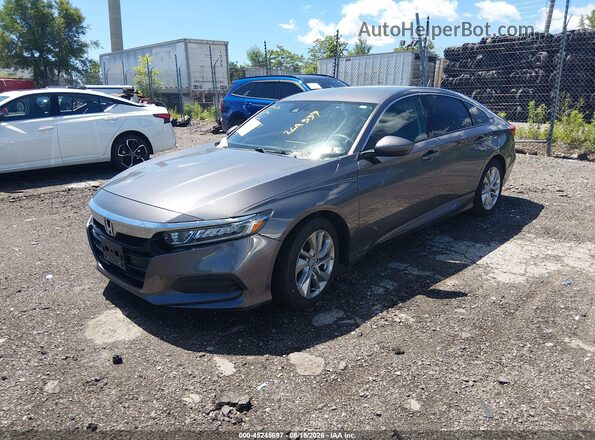 1HGCV1F12KA106016 2019 HONDA ACCORD Gray Vista tres cuartos delantera izquierda