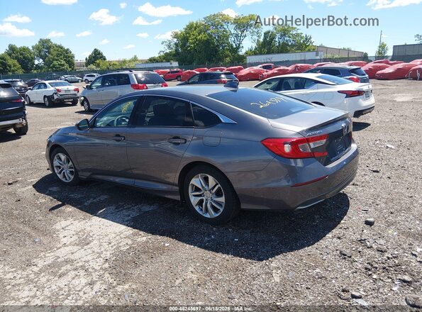 1HGCV1F12KA106016 2019 HONDA ACCORD Gray Trasero izquierdo