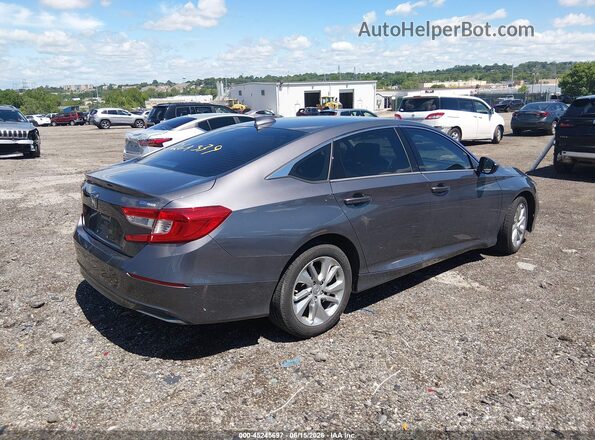1HGCV1F12KA106016 2019 HONDA ACCORD Gray Trasero derecho