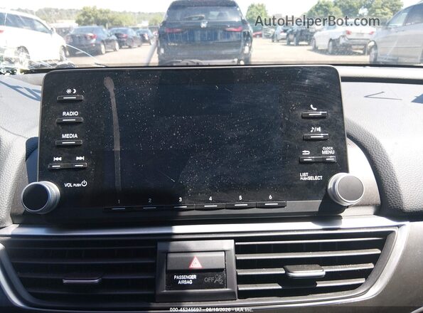 1HGCV1F12KA106016 2019 HONDA ACCORD Gray 