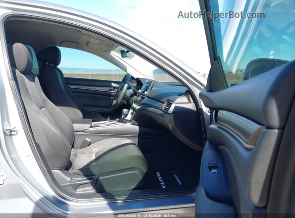 1HGCV1F12KA116948 2019 HONDA ACCORD Silver წინა სალონის ხედი