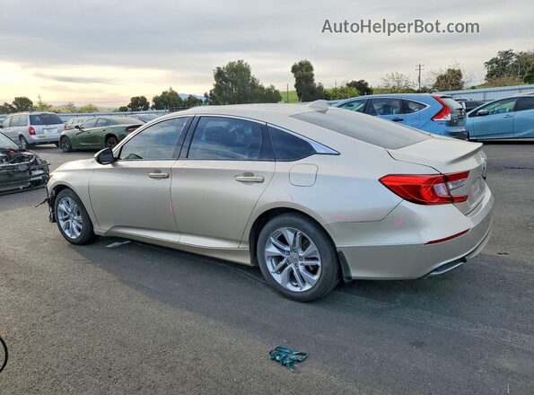 1HGCV1F12KA129778 2019 HONDA ACCORD Beige Задня ліва чверть