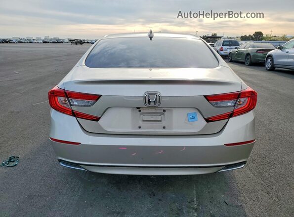 1HGCV1F12KA129778 2019 HONDA ACCORD Beige Вид ззаду
