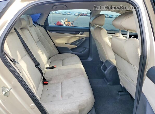 1HGCV1F12KA129778 2019 HONDA ACCORD Beige Вид задніх сидінь