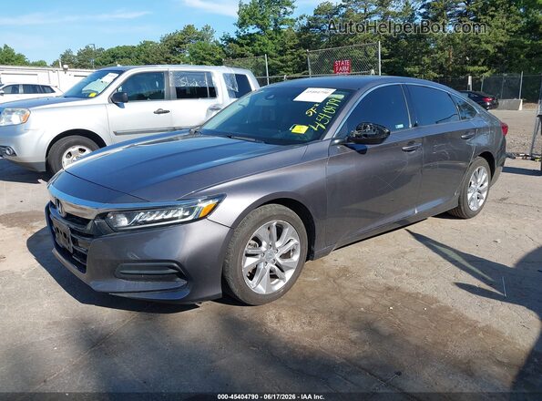 1HGCV1F12KA169956 2019 HONDA ACCORD Gray Առջևի ձախ երեք քառորդ տեսարան