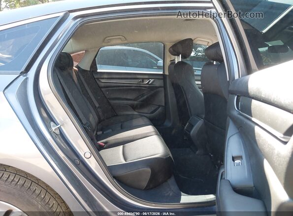 1HGCV1F12KA169956 2019 HONDA ACCORD Gray VIN կոդի պիտակի տեսք