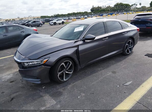 1HGCV1F12LA014583 2020 HONDA ACCORD Gray Front left