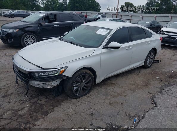 1HGCV1F12LA058776 2020 HONDA ACCORD White Передня ліва чверть