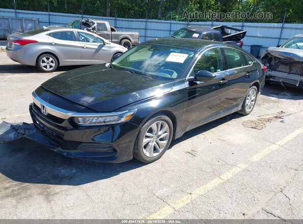1HGCV1F12LA105871 2020 HONDA ACCORD Black Առջևի ձախ երեք քառորդ տեսարան