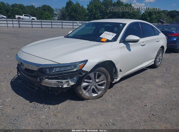 1HGCV1F13JA051333 2018 HONDA ACCORD White Vista tres cuartos delantera izquierda