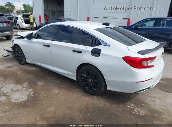 1HGCV1F13JA176025 2018 HONDA ACCORD White Rear left