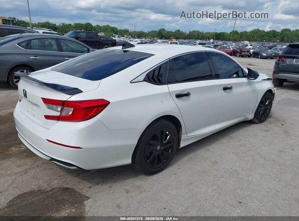 1HGCV1F13JA176025 2018 HONDA ACCORD White Rear right