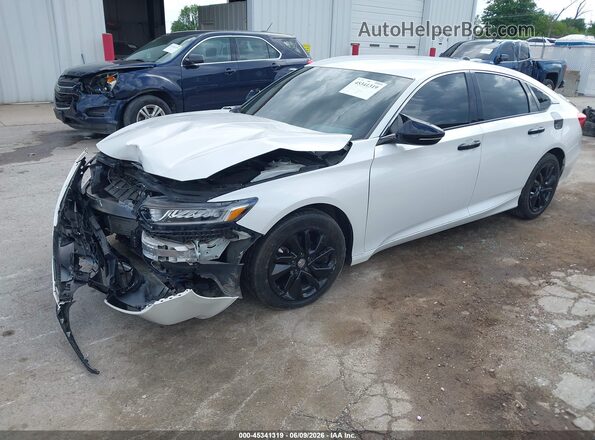 1HGCV1F13JA176025 2018 HONDA ACCORD White Front left