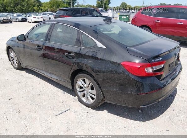 1HGCV1F13KA009701 2019 HONDA ACCORD Черный Задняя левая четверть