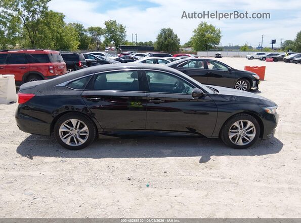 1HGCV1F13KA009701 2019 HONDA ACCORD Черный Вид задней части салона