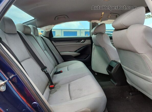 1HGCV1F13KA012016 2019 HONDA ACCORD Blue Vista de los asientos traseros