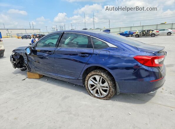 1HGCV1F13KA012016 2019 HONDA ACCORD Blue Trasero izquierdo