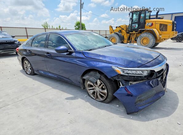 1HGCV1F13KA012016 2019 HONDA ACCORD Blue Delantero derecho