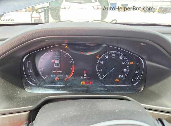 1HGCV1F13KA012016 2019 HONDA ACCORD Blue Vista del cuadro de instrumentos