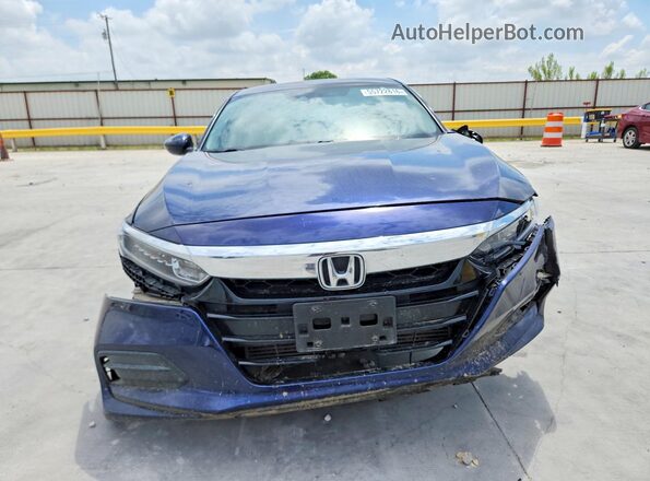 1HGCV1F13KA012016 2019 HONDA ACCORD Blue Vista frontal