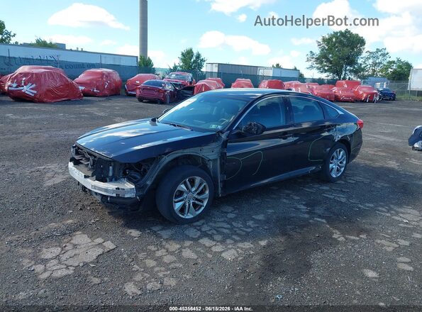 1HGCV1F13KA054007 2019 HONDA ACCORD Black Առջևի ձախ երեք քառորդ տեսարան