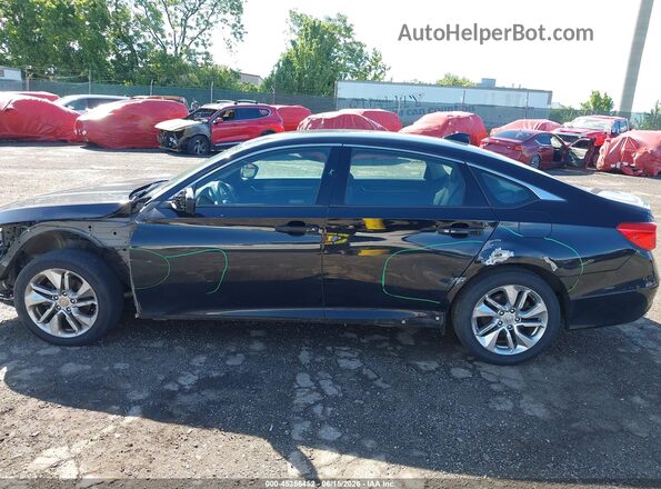1HGCV1F13KA054007 2019 HONDA ACCORD Black Դիմացի տեսք