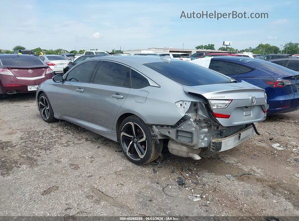 1HGCV1F13KA068859 2019 HONDA ACCORD Silver Rear left