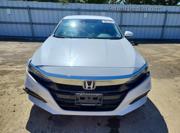 1HGCV1F13KA088884 2019 HONDA ACCORD White Widok z przodu