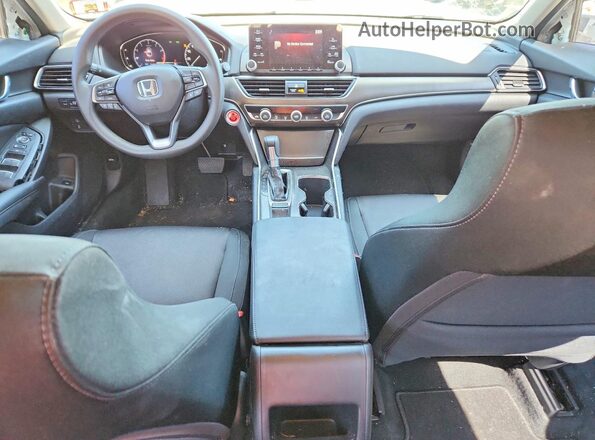 1HGCV1F13KA088884 2019 HONDA ACCORD White Widok deski rozdzielczej