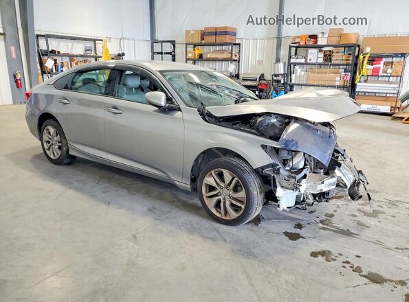 1HGCV1F13KA113136 2019 HONDA ACCORD Gray Передня права чверть
