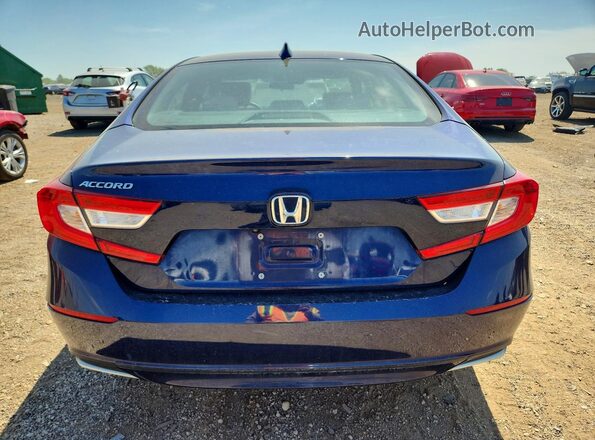 1HGCV1F13LA099773 2020 HONDA ACCORD Blue Вид ззаду