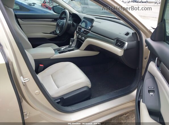 1HGCV1F14JA008944 2018 HONDA ACCORD Beige Սալոնի դիմացի տեսք