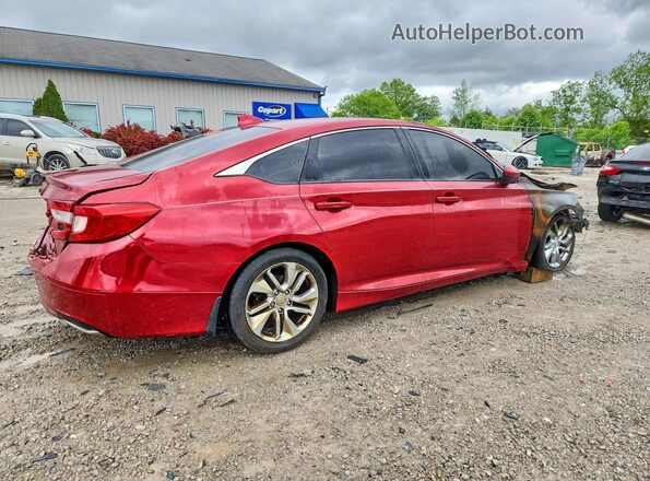 1HGCV1F14JA091758 2018 HONDA ACCORD Brown Հետևի աջ