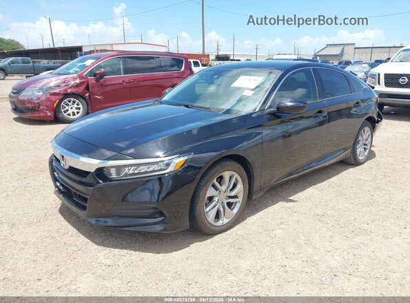 1HGCV1F14JA095700 2018 HONDA ACCORD Black Vista tres cuartos delantera izquierda
