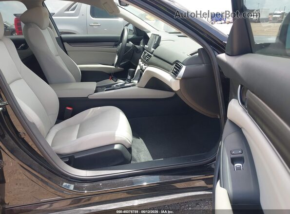 1HGCV1F14JA095700 2018 HONDA ACCORD Black Vista interior delantera