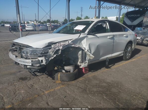 1HGCV1F14JA246504 2018 HONDA ACCORD Белый Передняя левая четверть