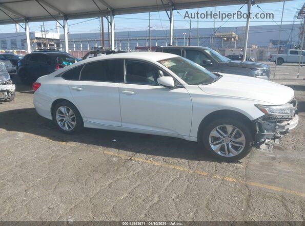1HGCV1F14JA246504 2018 HONDA ACCORD Белый Вид задней части салона